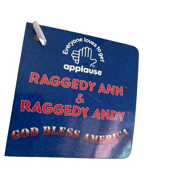 Vintage Applause Raggedy Ann & Raggedy Andy God Bless America Soft Rag Doll 12" - Picture 4 of 8